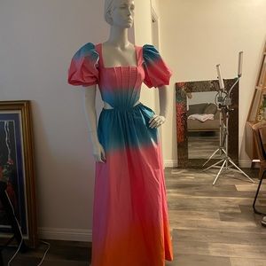 STAUD Astro cut- out waist maxi dress